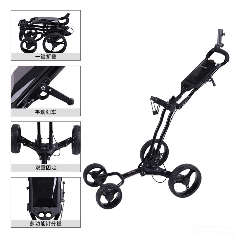 Golf Push Cart Swivel Foldable - Golf Bag Stand Cart review and price