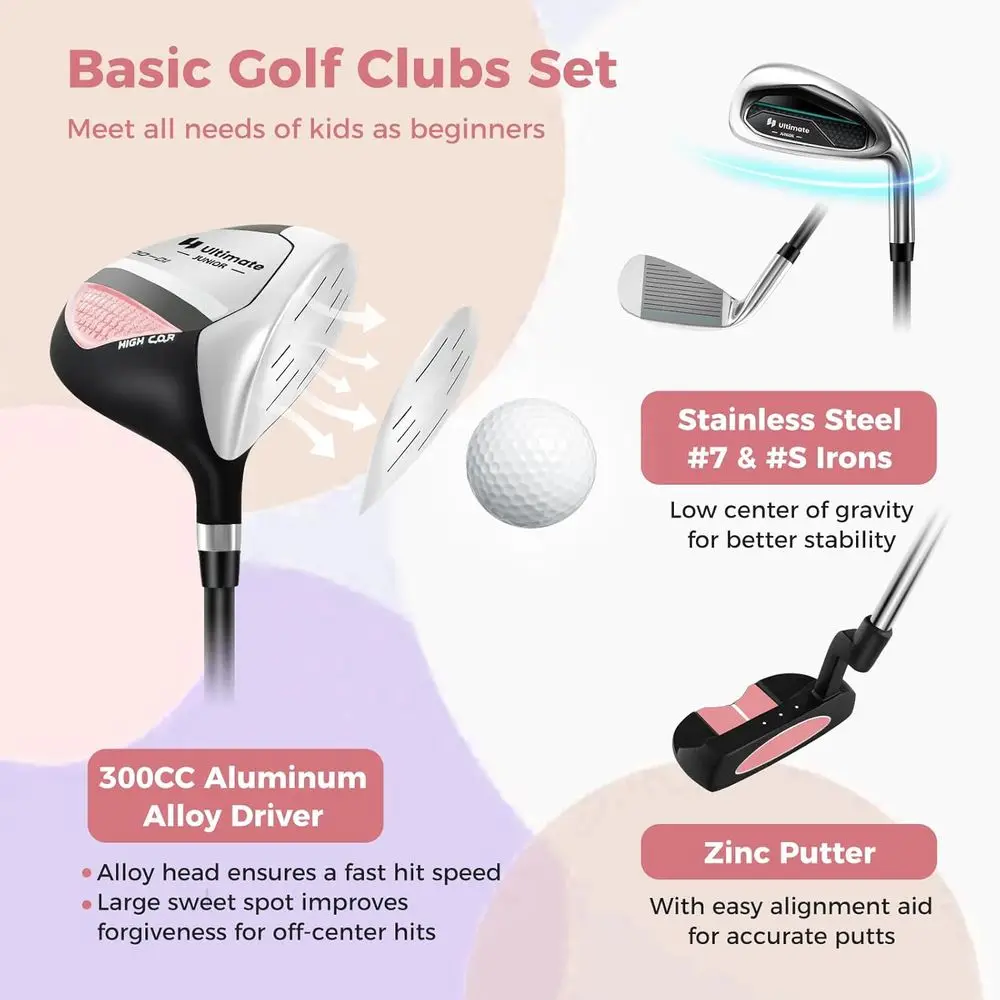Youth Golf Club Set with Stand - Golf Equipment Kids review and price